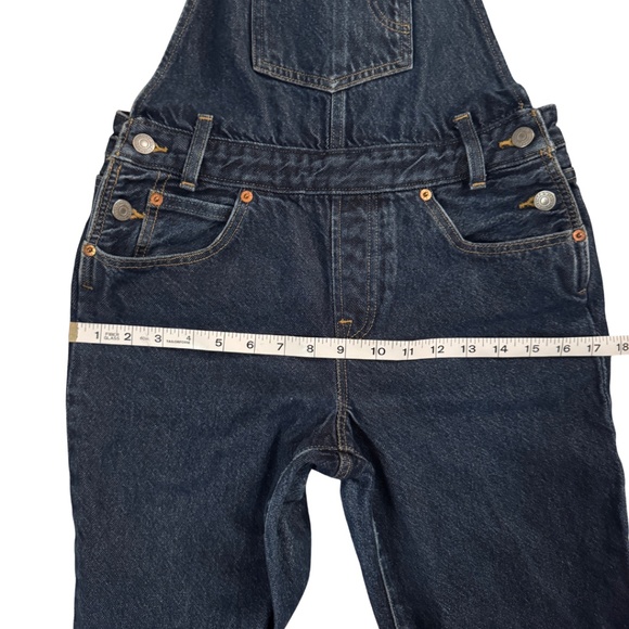 Levi’s Medium Dark Blue Wash Denim Overalls Jukebox Jam Women Size S–Vintage Y2K - Picture 12 of 16